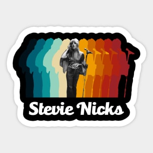 Stevie Nicks Retro Fade Sticker
